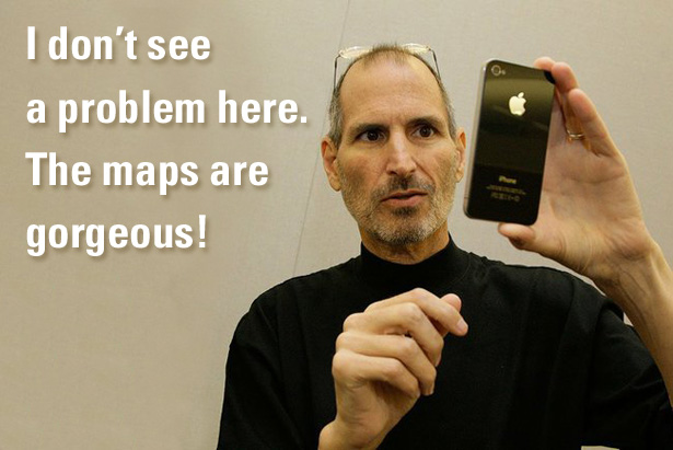 Steve Jobs iOS 6 Maps Steve Jobs iOS 6 Maps