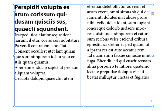InDesign column spanning InDesign column spanning