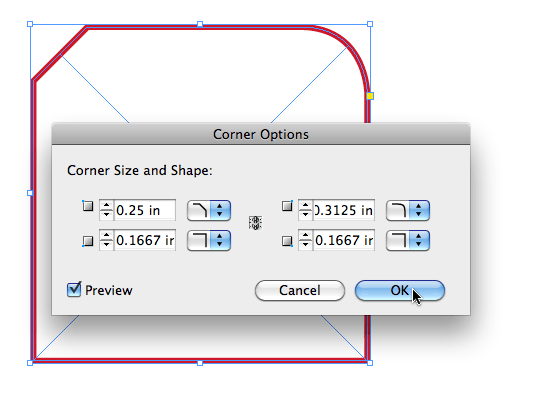 InDesign CS5 Corner Options
