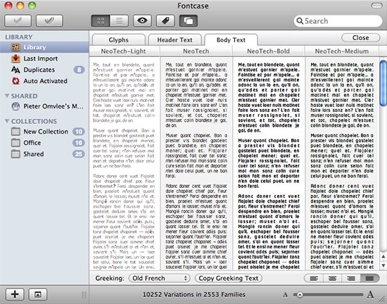 FontCase - comparing fonts FontCase - comparing fonts