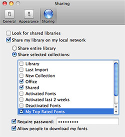 FontCase - sharing