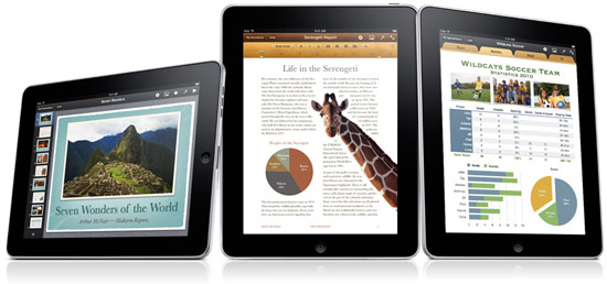 iPad iWork apps