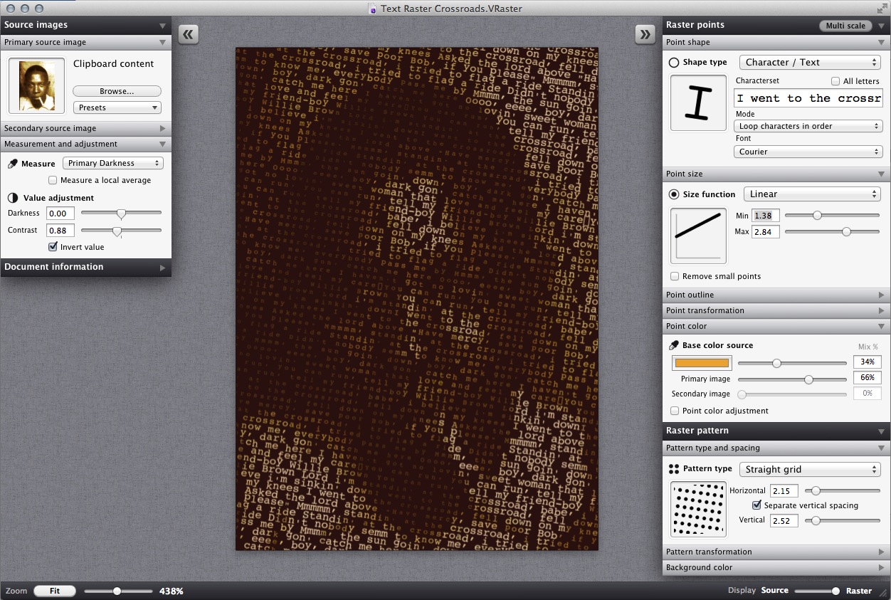 Vectoraster 6 text raster