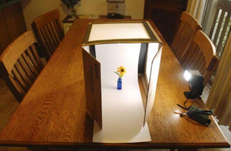 Strobist shows you how to build a light box for shooting perfectlylit 