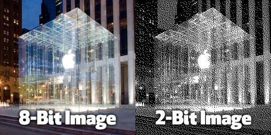 Bit depth differences