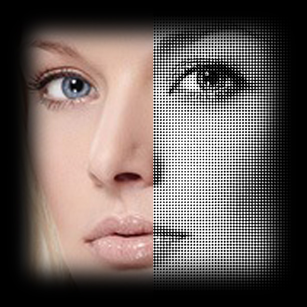 Halftone effect