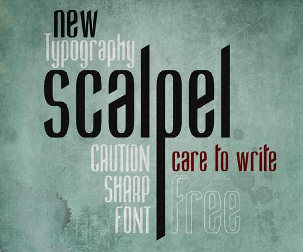 Scalpel font