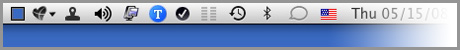 OSX Menubar items