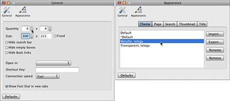 FastDial configuration