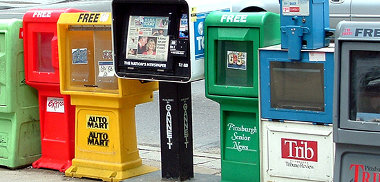 Newspaper racks