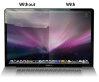 Anti-glare film for laptops