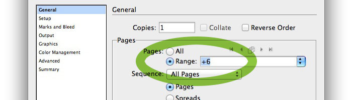 Absolute page numbering