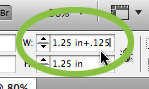 InDesign measurement input