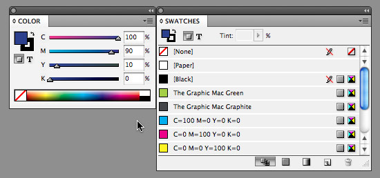 Working with color in Adobe InDesign