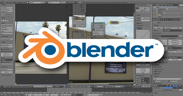 Blender 3D animation software for Mac