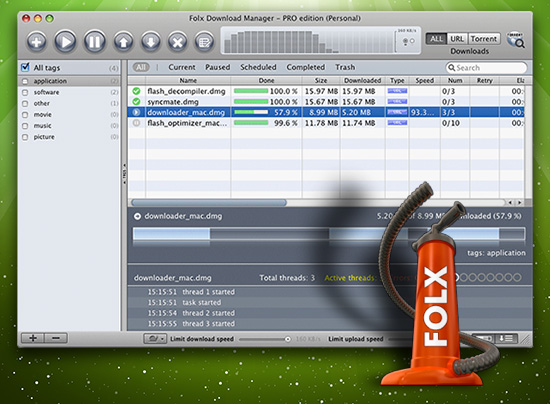 Folx Downloader for Mac