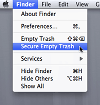 Securely Empty Trash