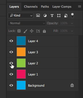 PS Layer visibility