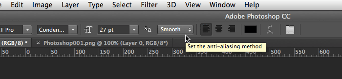 Photoshop text anti-alias