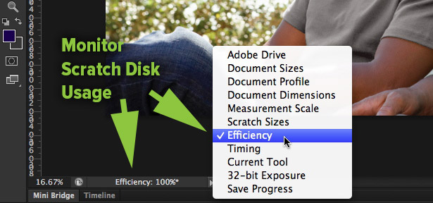 Photoshop Efficiency Indicator