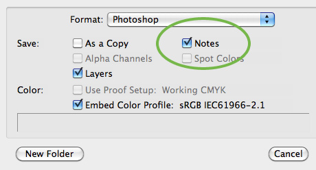 Photoshop Notes Prefs