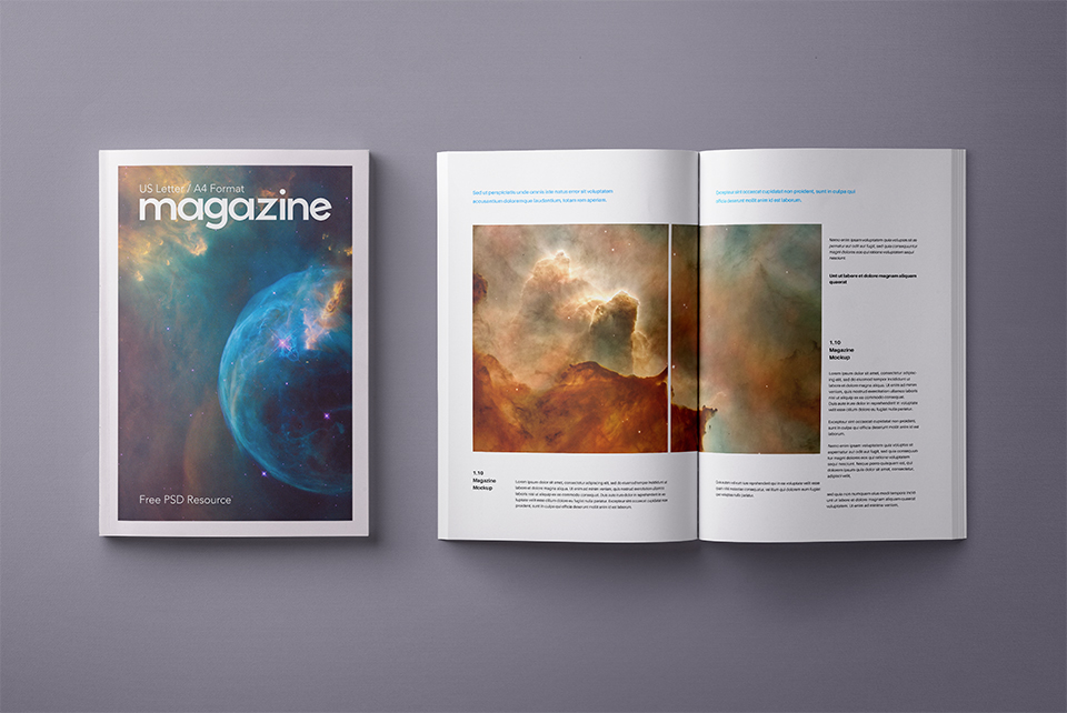 PSD magazine mockup