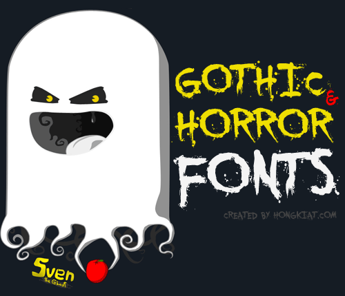 Horror fonts