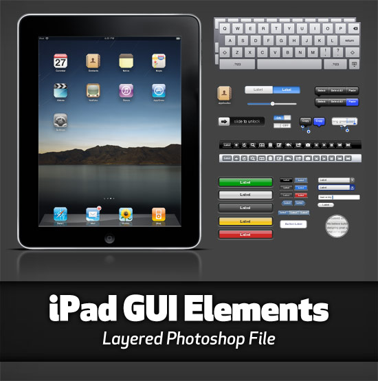 Apple iPad GUI Elements