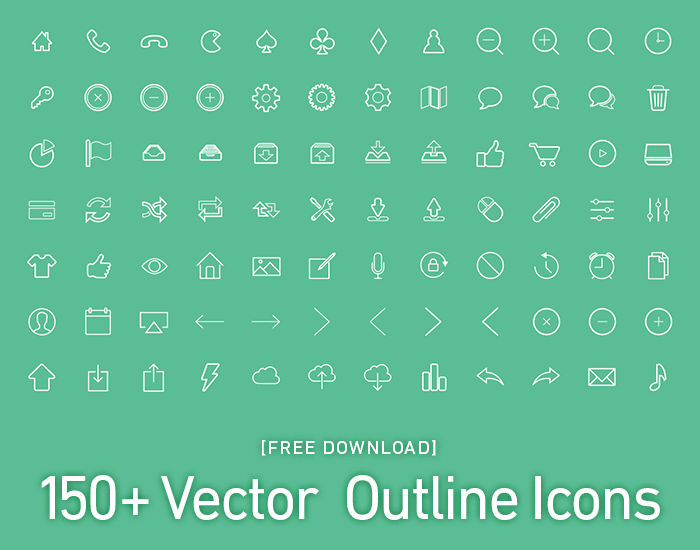 Outline vector icons