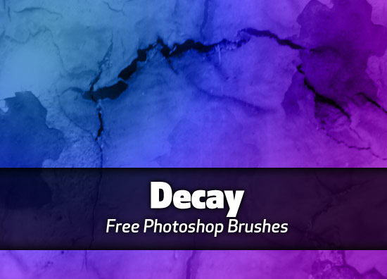 Decay Photoshop brushes