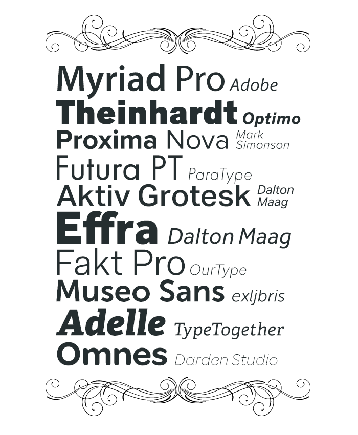 2013 Top Web Fonts