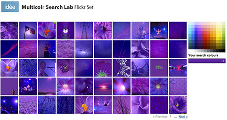 Search web images by color